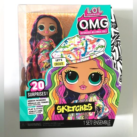 L.O.L. Surprise! LOL Surprise OMG Sketches Fashion Doll with 20 Surprises - Picture 5 of 7
